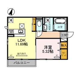 中田駅 徒歩11分 2階の物件間取画像